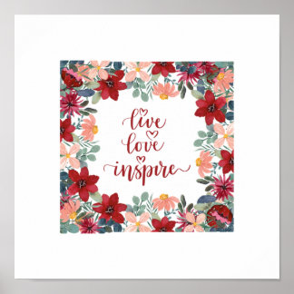 Affiche Live Love inspire