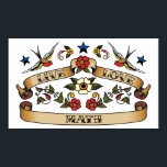 Affiche Live Love Math<br><div class="desc">If Math is your hobby,  occupation,  or obsession,  show it with great Math t-shirts,  mugs,  stickers,  and more,  in this cool classic Americana tattoo style.  They're also great gifts for other Math fans!</div>