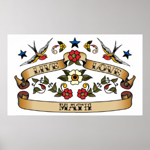 Affiche Live Love Math