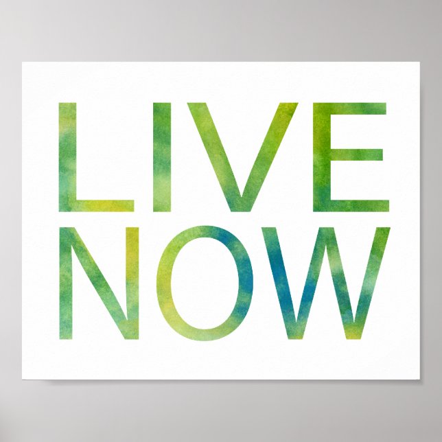 Affiche Live Now (Devant)