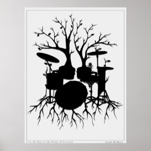 Affiche Live the Beat to the Tempo of Creation ~ drum art