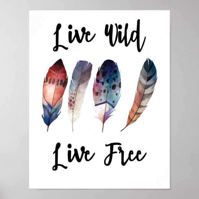 Affiche Live Wild Live Free (Devant)
