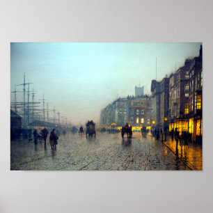 Affiche Liverpool de la peinture vintage de Wapping