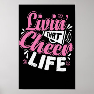 Affiche Livin' that Cheer Life Cheerleader
