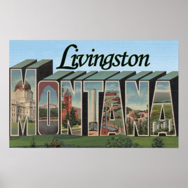 Affiche Livingston, Montana (Devant)