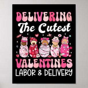 Affiche Livraison de la Saint-Valentin la plus mignonne tr