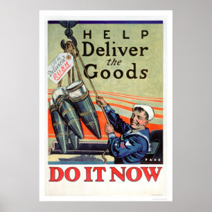 Affiche Livraison des marchandises - Marine (US02293)