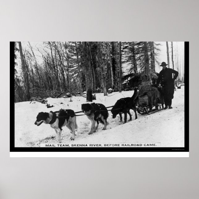 Affiche Livraison du courrier par une équipe de chiens 190 (Devant)