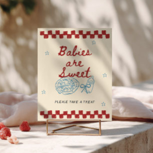 Affiche Livraison spéciale Fête de bébé Pizza Les bébés so