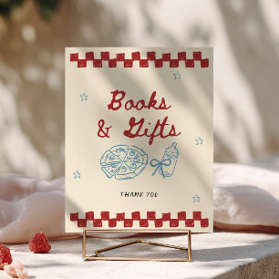 Affiche Livraison spéciale Pizza Baby Shower Livres & Cade