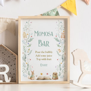 Affiche Livre Baby Shower Momosa Bar