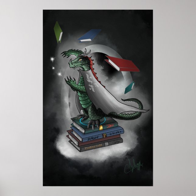 Affiche Livre de caisson d'histoire Dragon (Devant)