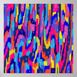 Affiche Livre de coloriage Art Abstrait