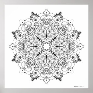 Affiche Livre de coloriage Mandala 1-63