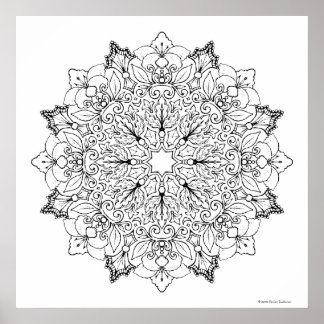 Affiche Livre de coloriage Mandala 1-63