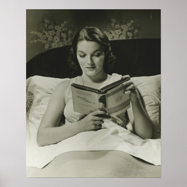 Affiche Livre de lecture de femme (Devant)