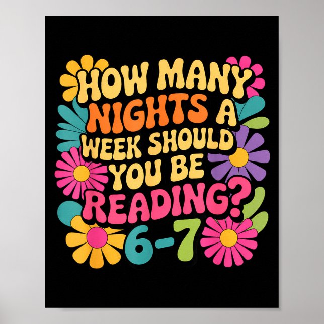 Affiche Livre de lecture drôle Professeur 67 Six Sept Mème (Devant)