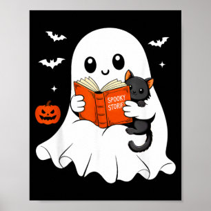 Affiche Livre de lecture fantôme Costume d'Halloween pour