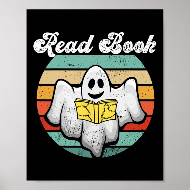 Affiche Livre de lecture Ghost Vintage (Devant)