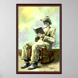 Affiche Livre de lecture Vintage de Black America