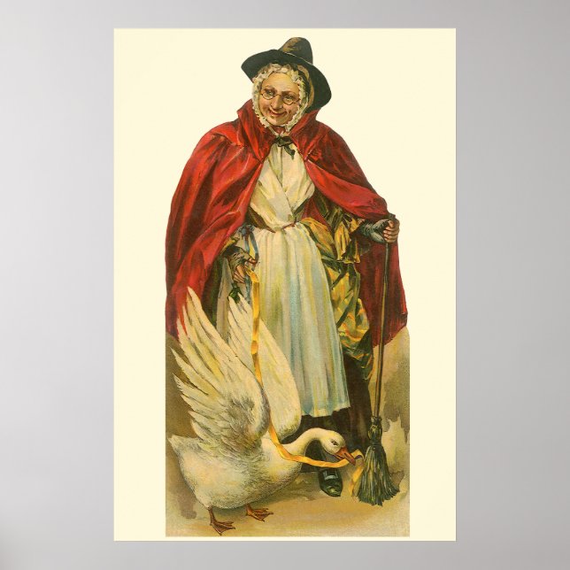Affiche Livre d'histoires victorien vintage de Mother Goos (Devant)
