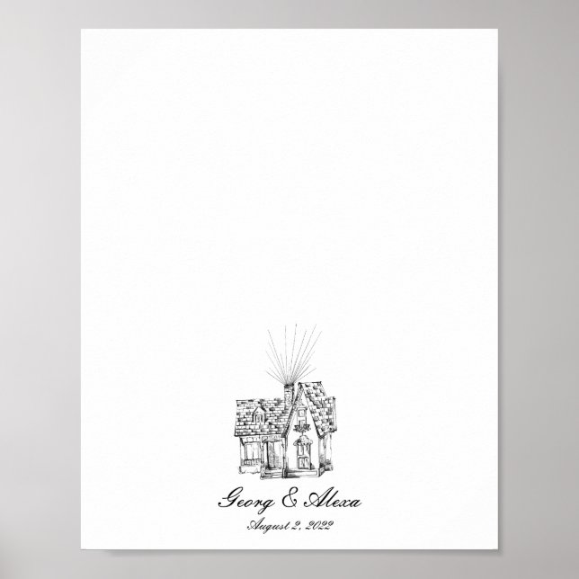 Affiche Livre d'invité Up House Dreams (Devant)