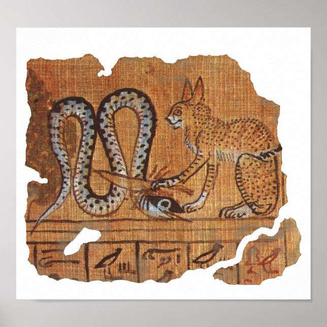 Affiche Livre égyptien antique de la mort Ra&Apophis (Devant)