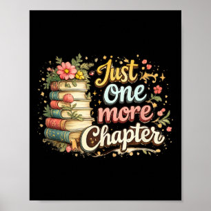 Affiche Livre lecture juste un chapitre de plus enseignant
