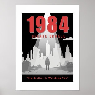 Affiche Livre Lover Big Brother regarde 1984 inspiré