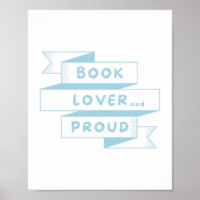 Affiche Livre Lover et Prouve Pastel Blue Retro (Devant)