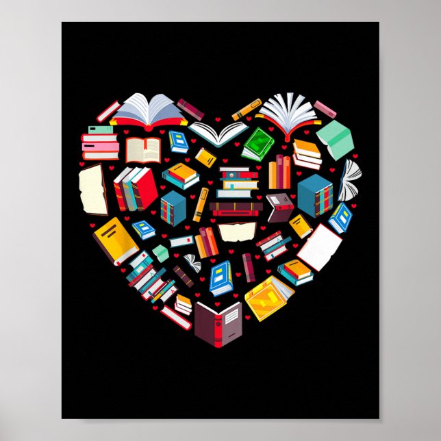 Affiche Livre Lover Librairie Enseignant Bookish Books Hea (Devant)
