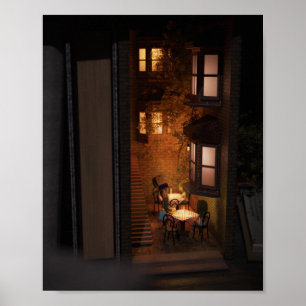Affiche Livre nook diorama - petit café