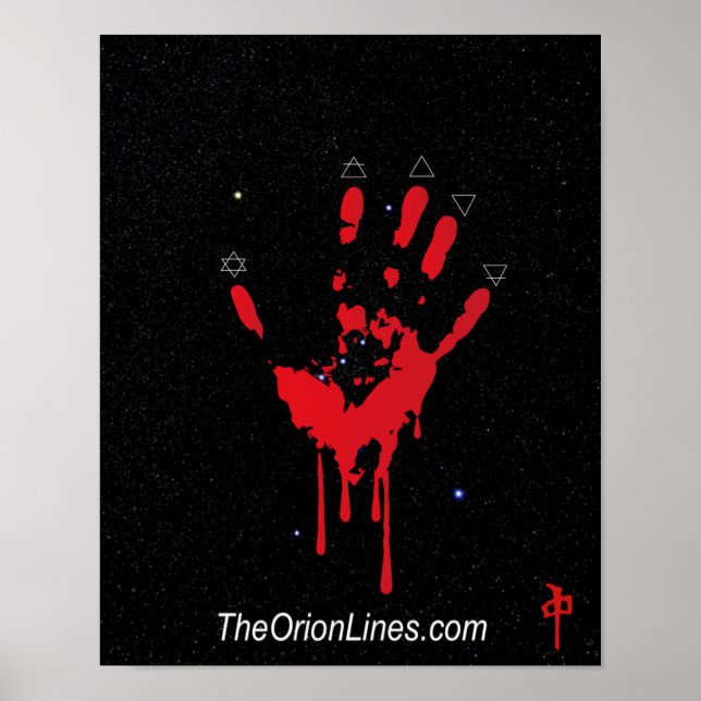 Affiche livre sanglante sur l'affiche de l'orion (Devant)