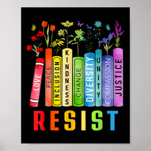 Affiche Livre sur l'égalité des droits Fleur Trump Droits