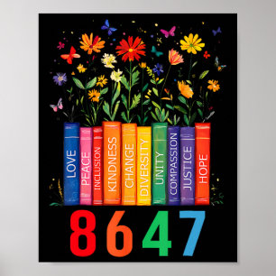 Affiche Livre sur l'égalité des droits Fleur Trump Droits