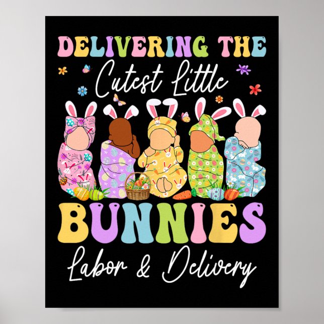 Affiche Livrer Les Petits Bunnies Les Plus Cuttes Infirmiè (Devant)