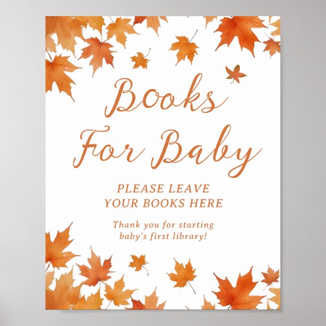 Affiche Livres Baby showers pour bébé (Devant)