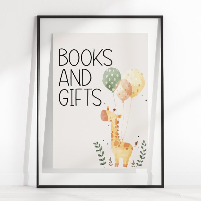 Affiche Livres Cadeaux de Fête de Naissance Animaux de la  (Créateur téléchargé)