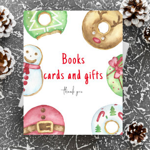 Affiche Livres cartes et cadeaux de shower de bébé d'hiver