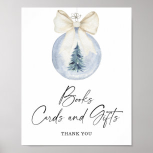 Affiche Livres CARTES ET CADEAUX d'hiver