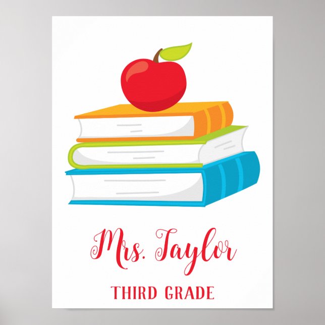 Affiche Livres colorés (Devant)