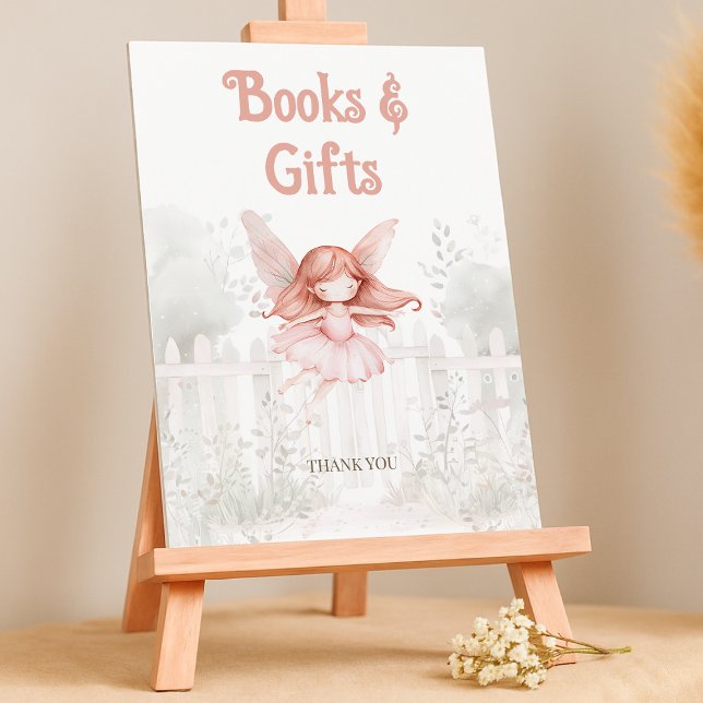 Affiche Livres de Baby shower Fée Ginger pour bébé Panneau (Créateur téléchargé)