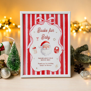 Affiche Livres de bain de bébé au Père Noël de Noël pour b