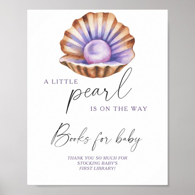 Affiche Livres de bain de bébé Pearl Under the Sea (Devant)