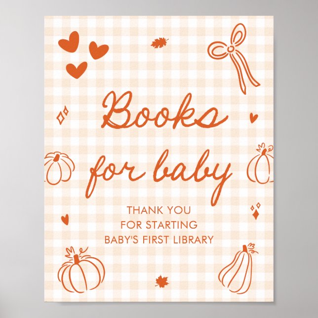 Affiche Livres de Fête de Bébé Un Petit Citrouille pour Je (Devant)