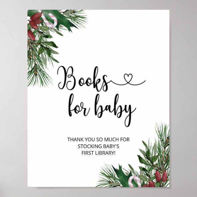 Affiche Livres de fleurs de couleur verte aquarelle pour b (Devant)