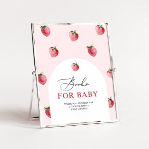Affiche Livres de fraises pour bébé