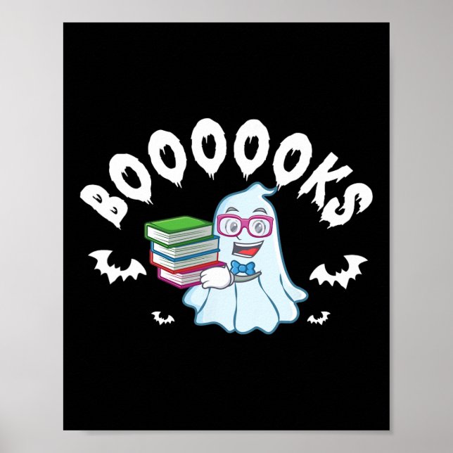 Affiche Livres De Lecture Ghost Costume Halloween Pour Ens (Devant)