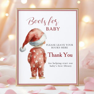 Affiche Livres de Noël de la première bibliothèque de Sant
