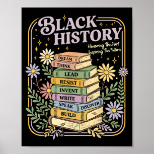Affiche Livres du mois de l'histoire des Noirs afro-améric